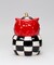 Ceramic Checkerboard Owl Candy Jar, Kitchen Decor, Fall Decor, Gift for Her, Gift for Mom